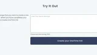 OneTimeNote screenshot