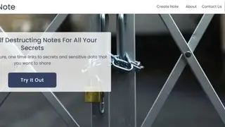 OneTimeNote screenshot