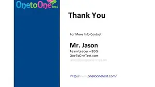 OnetoOnetext screenshot