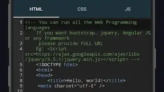 Online Compiler & Editor screenshot