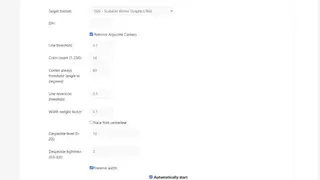 online Converting Autotrace screenshot