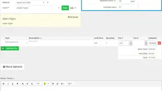 Online Invoices screenshot
