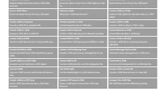 Online JSON Tools screenshot