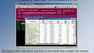 Online LIMS screenshot