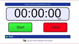 Online Stopwatch screenshot