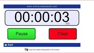 Online Stopwatch screenshot