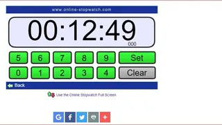 Online Stopwatch screenshot