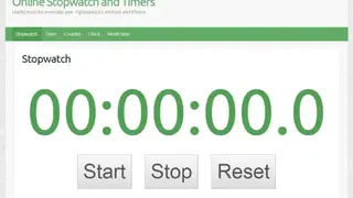 Online Stopwatch and Timers screenshot
