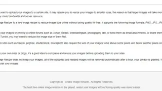 OnlineImageResize screenshot