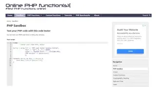 OnlinePHPFunctions screenshot