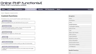 OnlinePHPFunctions screenshot