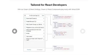 Onsen UI for React screenshot