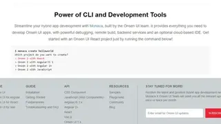 Onsen UI for React screenshot