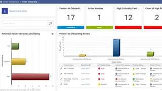 Onspring Vendor Management screenshot