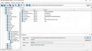 O&O RegEditor screenshot