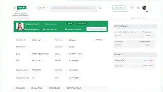 Oorwin Applicant Tracking System screenshot