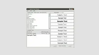Opcion Font Viewer screenshot