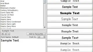 Opcion Font Viewer screenshot