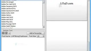 Opcion Font Viewer screenshot