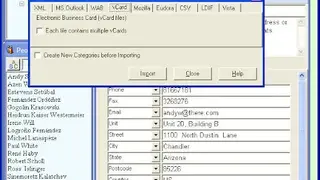 Open Contacts screenshot