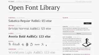 Open Font Library screenshot