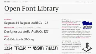 Open Font Library screenshot