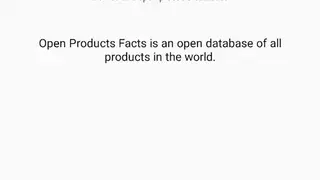 Open Products Facts screenshot