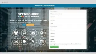 Open Source Social Network screenshot