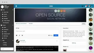 Open Source Social Network screenshot