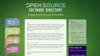 Open Source Software Directory screenshot