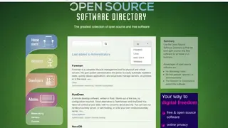 Open Source Software Directory screenshot