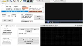 Open Subtitle Editor screenshot
