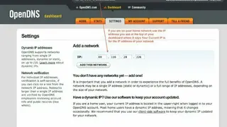 OpenDNS screenshot