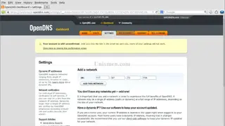 OpenDNS screenshot