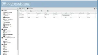 OpenMediaVault screenshot