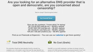 OpenNIC DNS screenshot