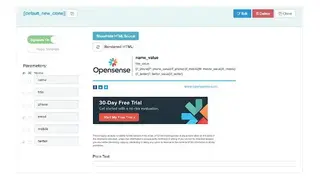 Opensense screenshot