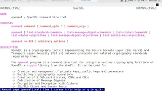 OpenSSL screenshot