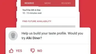 OpenTable screenshot