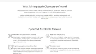 OpenText Axcelerate screenshot