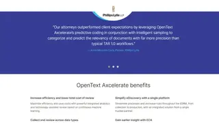 OpenText Axcelerate screenshot