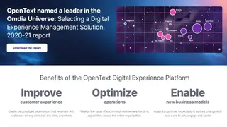 OpenText Experience Platform screenshot