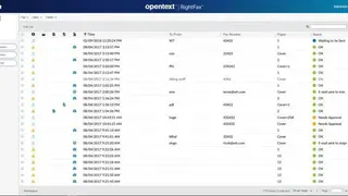 OpenText RightFax Fax Server screenshot