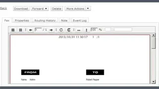 OpenText XM Fax screenshot
