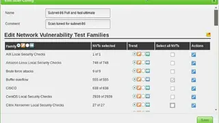 OpenVAS screenshot