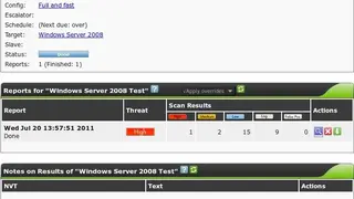 OpenVAS screenshot
