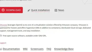 OpenVZ screenshot