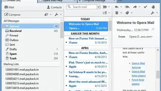 Opera Mail screenshot