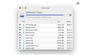 Optimage screenshot