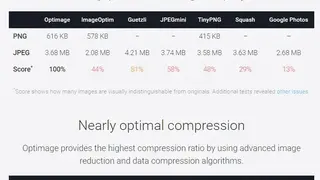 Optimage screenshot